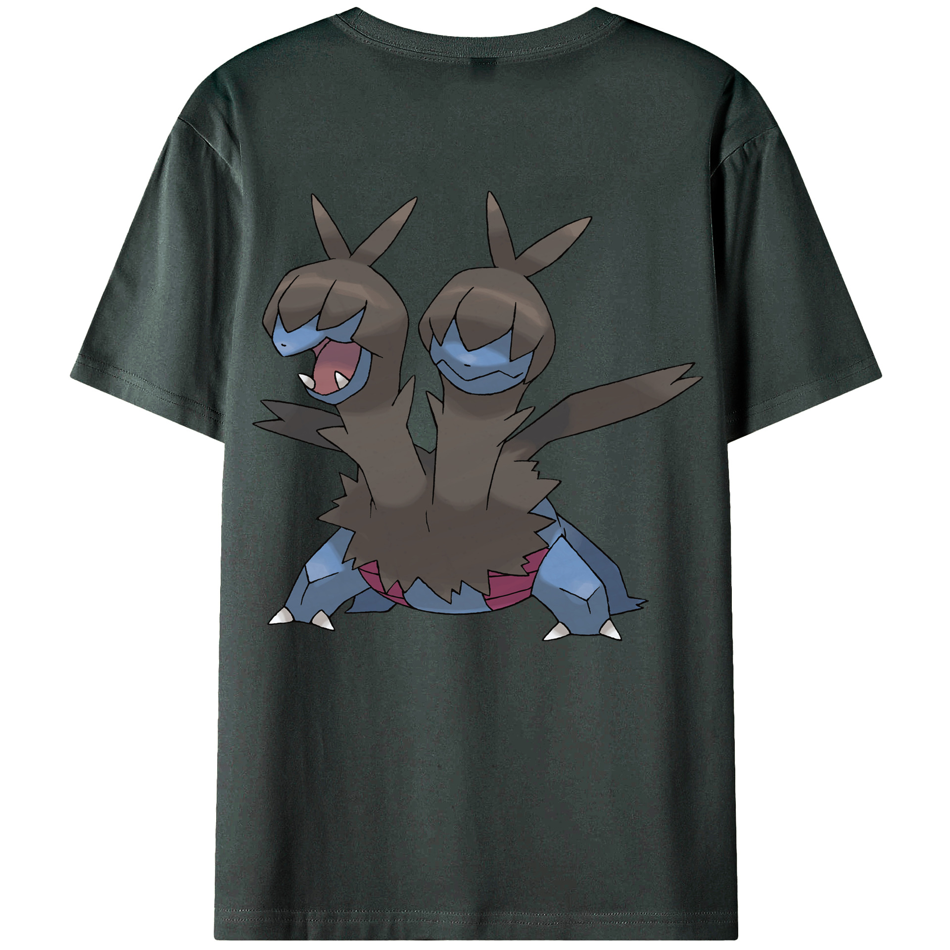 （画像用） ポケットモンスター Pokémon 綿100％ メンズ半袖Tシャツ（バックプリント） 通気性